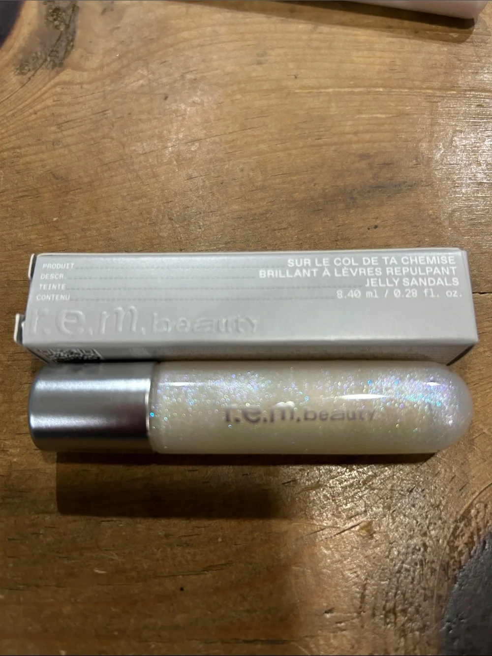 r.e.m. beauty On Your Collar Plumping Lip Gloss Jelly Sandals 8.4 mL New in Box